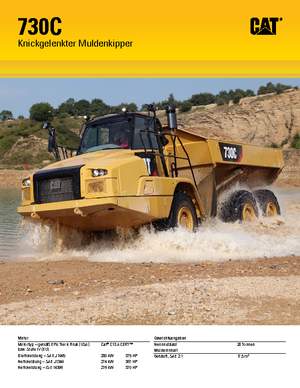 Wozidła przegubowe Caterpillar 730C