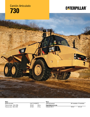 Wozidła przegubowe Caterpillar 730