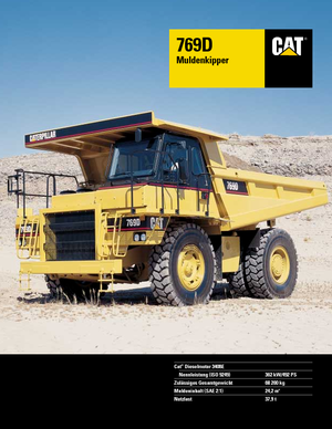 Wywrotka tylnozsypowa Caterpillar 769 D