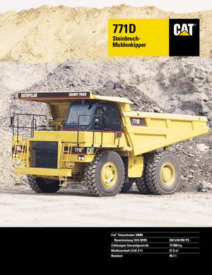 Wywrotka tylnozsypowa Caterpillar 771 D