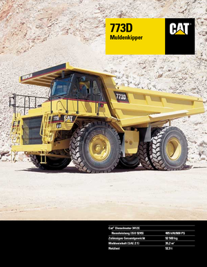 Wywrotka tylnozsypowa Caterpillar 773 D