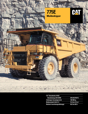 Wywrotka tylnozsypowa Caterpillar 775 E