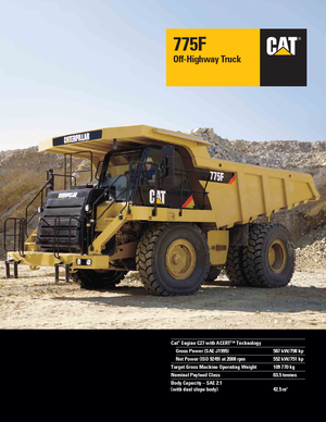 Wywrotka tylnozsypowa Caterpillar 775F