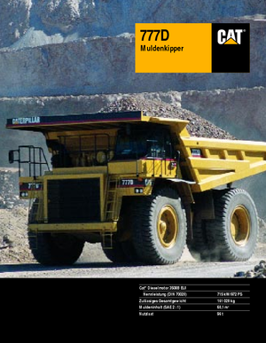 Wywrotka tylnozsypowa Caterpillar 777 D