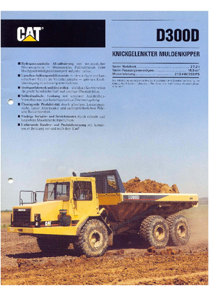 Wozidła przegubowe Caterpillar D 300 D