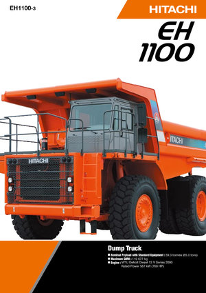 Wywrotka tylnozsypowa Hitachi EH 1100