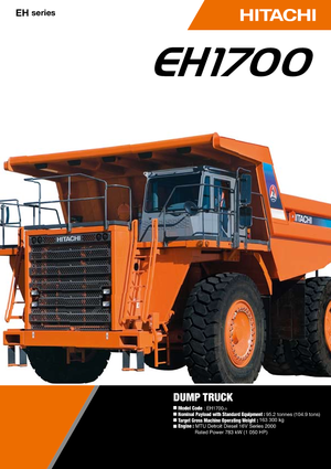 Wywrotka tylnozsypowa Hitachi EH 1700-3