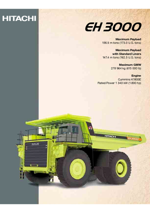 Wywrotka tylnozsypowa Hitachi EH 3000