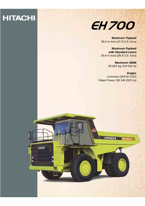 Wywrotka tylnozsypowa Hitachi EH 700-2