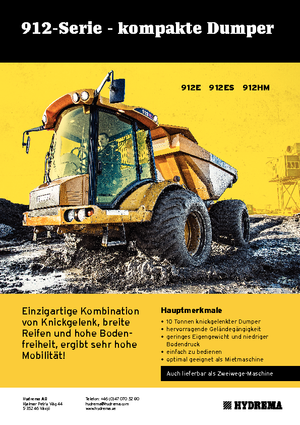 Wozidła przegubowe Hydrema H 912 ES