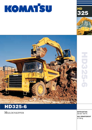 Wywrotka tylnozsypowa Komatsu HD325-6/4WD