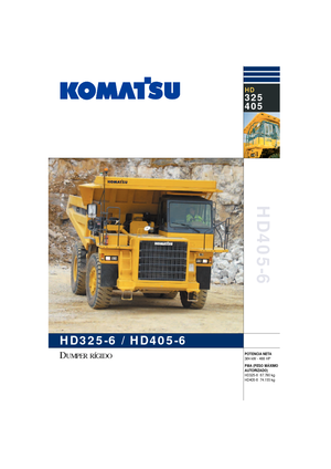 Wywrotka tylnozsypowa Komatsu HD325-6/4WD