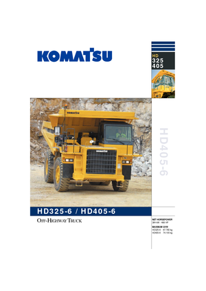 Wywrotka tylnozsypowa Komatsu HD325-6