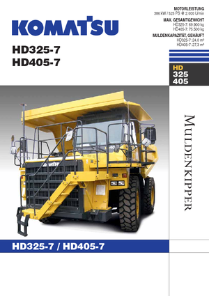Wywrotka tylnozsypowa Komatsu HD405-7