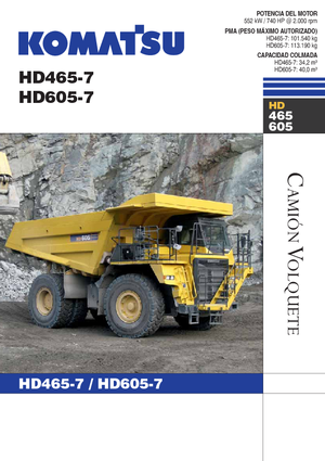Wywrotka tylnozsypowa Komatsu HD465-7E0