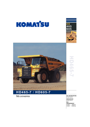 Wywrotka tylnozsypowa Komatsu HD465-7