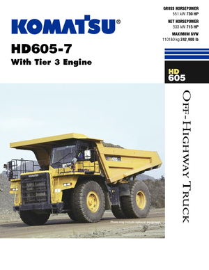 Wywrotka tylnozsypowa Komatsu HD605-7 E0