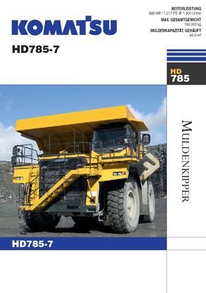 Wywrotka tylnozsypowa Komatsu HD785-7