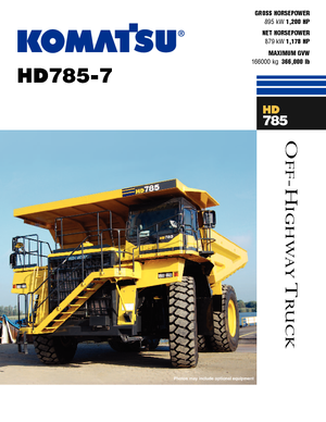 Wywrotka tylnozsypowa Komatsu HD785-7