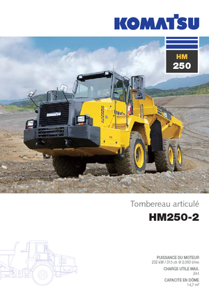 Wozidła przegubowe Komatsu HM250-2