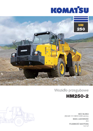 Wozidła przegubowe Komatsu HM250-2