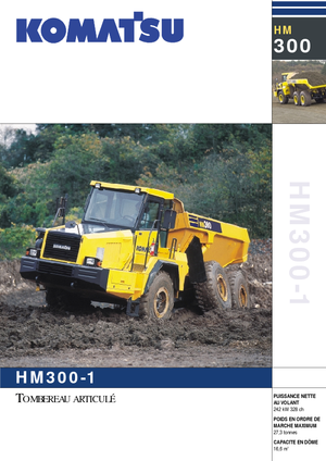 Wozidła przegubowe Komatsu HM300-1