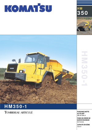Wozidła przegubowe Komatsu HM350-1