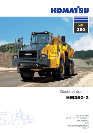 Wozidła przegubowe Komatsu HM350-2
