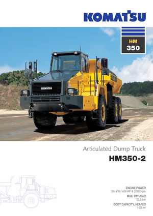 Wozidła przegubowe Komatsu HM350-2