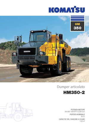 Wozidła przegubowe Komatsu HM350-2