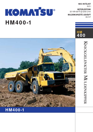 Wozidła przegubowe Komatsu HM400-1