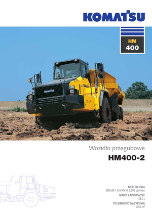 Wozidła przegubowe Komatsu HM400-2