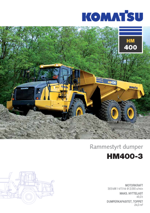 Wozidła przegubowe Komatsu HM400-3