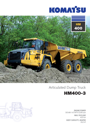 Wozidła przegubowe Komatsu HM400-3