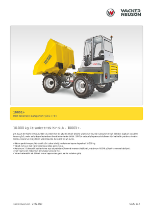 Wozidła kołowe Neuson 10001