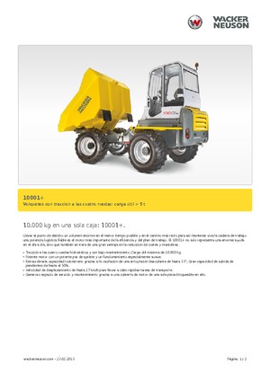 Wozidła kołowe Neuson 10001