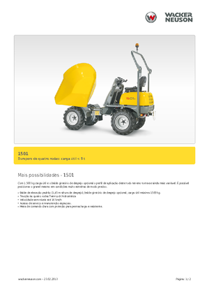 Wozidła kołowe Neuson 1501