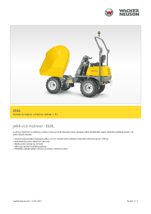 Wozidła kołowe Neuson 1501