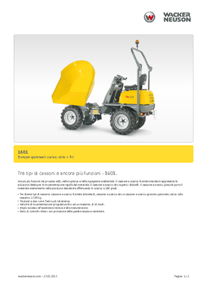 Wozidła kołowe Neuson 1601