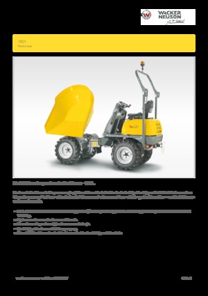 Wozidła kołowe Wacker Neuson 1601