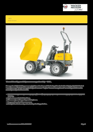 Wozidła kołowe Wacker Neuson 1601