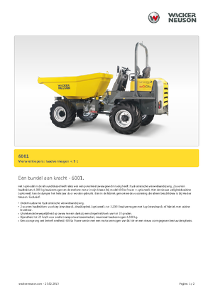 Wozidła kołowe Neuson 6001