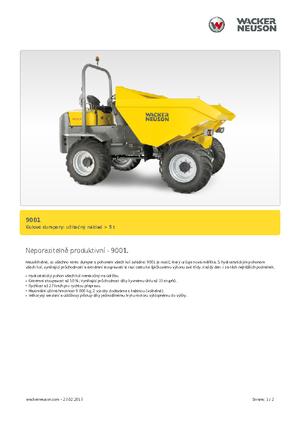 Wozidła kołowe Neuson 9001