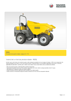 Wozidła kołowe Neuson 9001