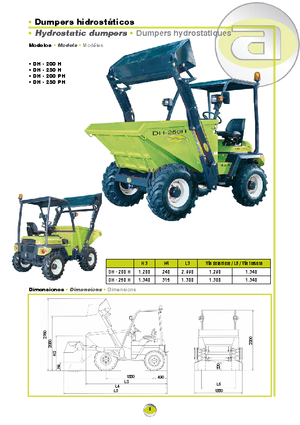 Wozidła kołowe Agrimac DH 250 H