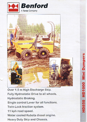 Wozidła kołowe Benford HD 1000