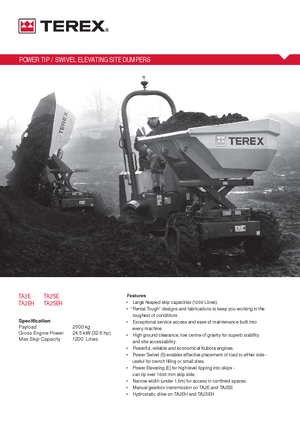 Wozidła kołowe Terex TA 2 SE