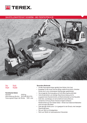 Wozidła kołowe Terex TA2SH