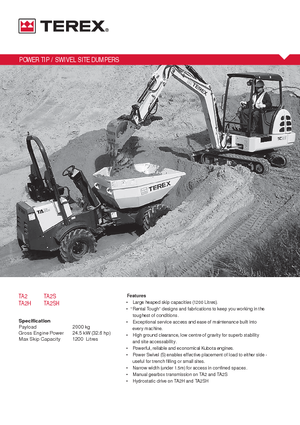 Wozidła kołowe Terex TA2SH