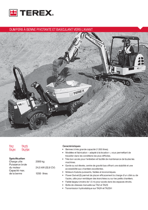 Wozidła kołowe Terex TA2SH